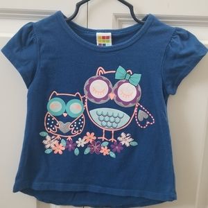 Healthtex 3T Royal Blue/Owl Shirt